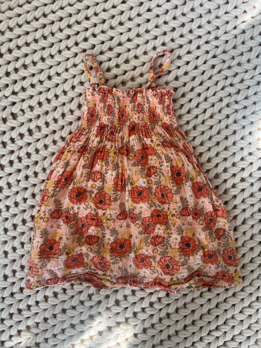 Angel Dear 4t tube dress desert poppies